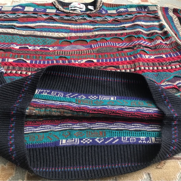 SOLD - Florence Tricot Coogie Style 3D Knit Textured Sweater Size Large - Biggie - Picture 8 of 16